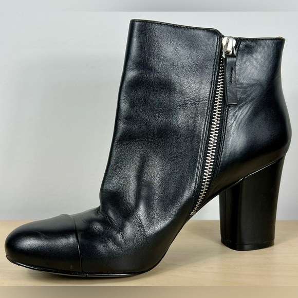 NINE WEST Leather Ankle Boots - Oyesr - Picture 2 of 7
